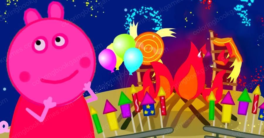 Piglet's bonfire party